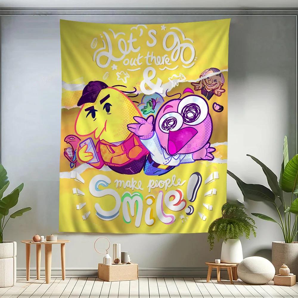 VIKAMA Happy Smiley Face Tapestry Colorful Smiley Faces Bohemian Decor To Add Joyful Vibes To Your Living Room or Bedroom