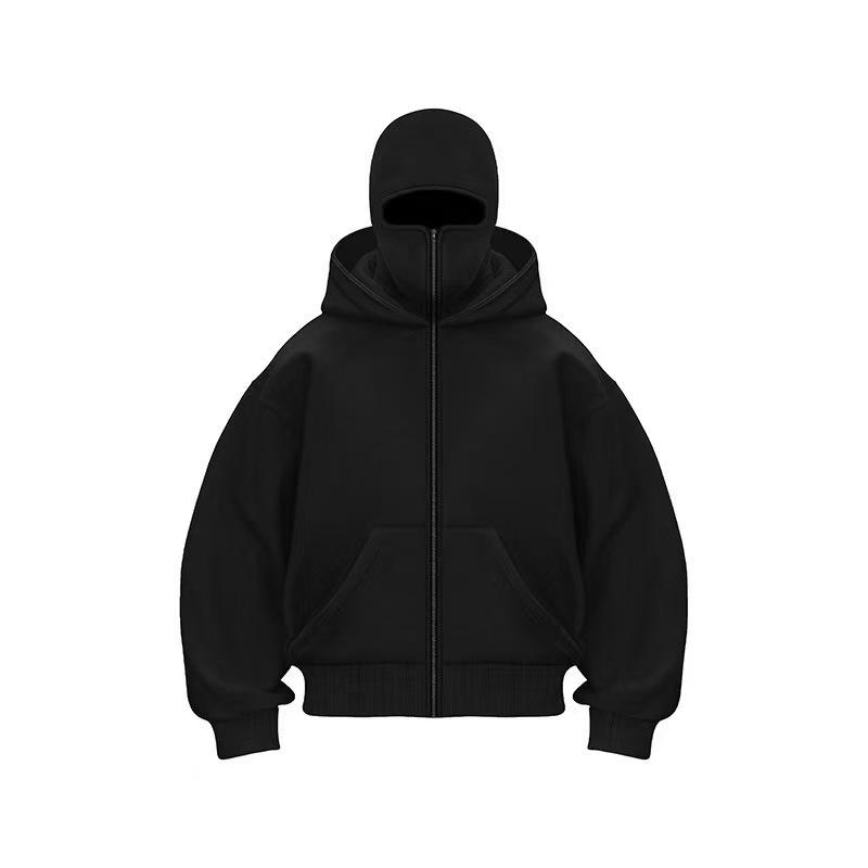 Spring & Autumn Double-Layer Hooded Zipper Sweatshirt: Unique Street Style for Couples