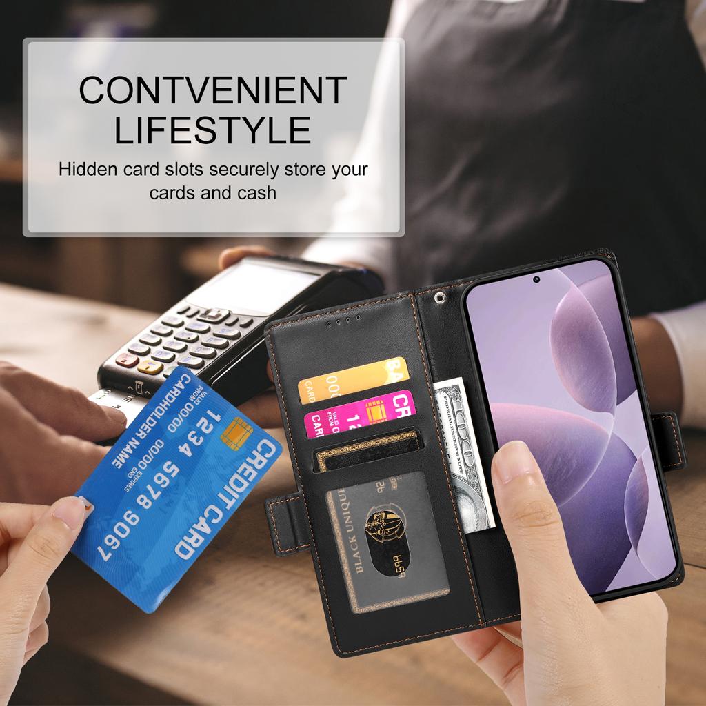 DF-010 For Xiaomi Poco F6 Pro 5G/Redmi K70 5G/K70 Pro 5G Wallet Case PU Leather Stand Phone Cover