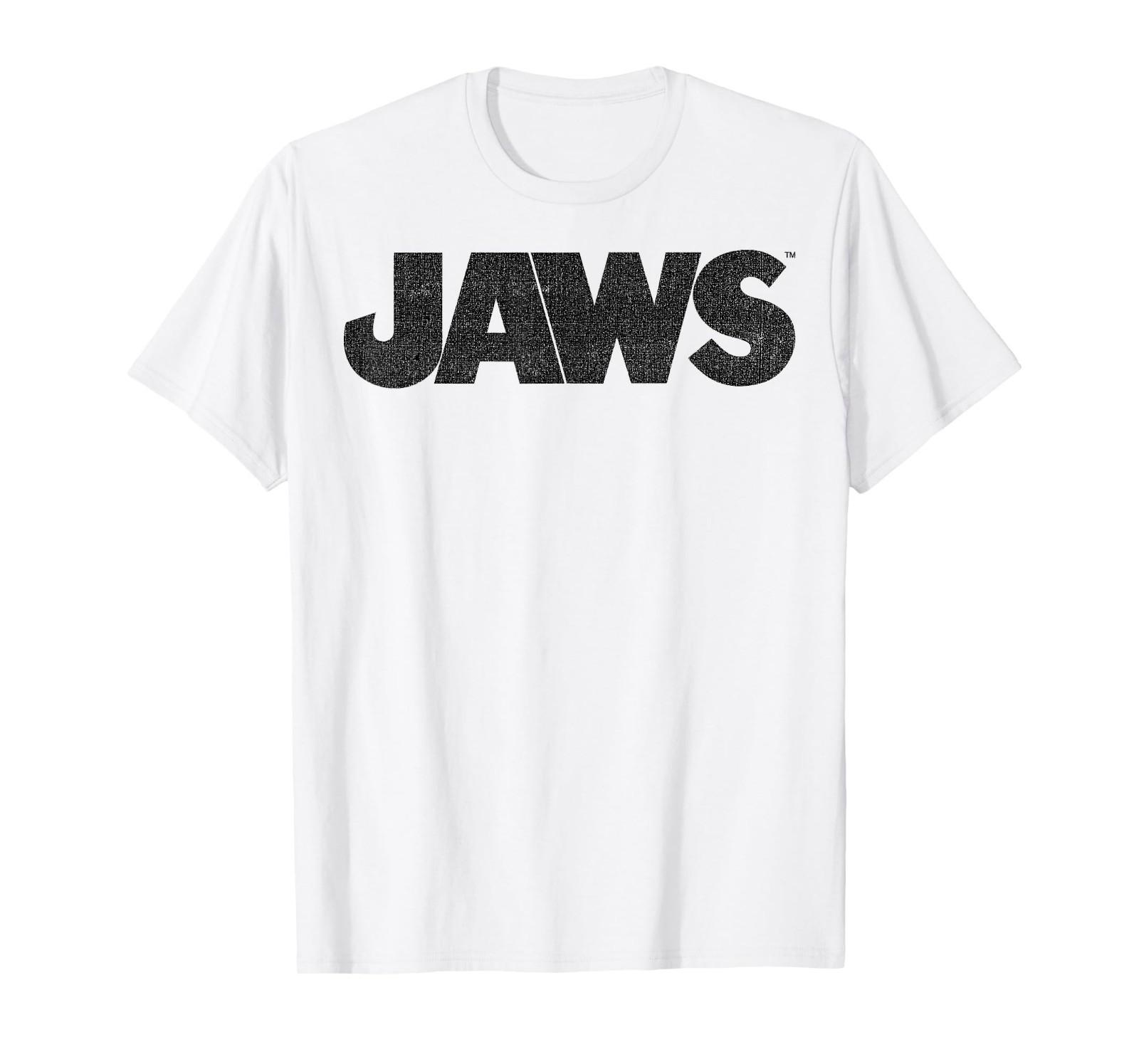 Jaws Simple Bold Logo Graphic T-Shirt Mens Womens Tees Top T-Shirt Mens Womens Tees Top S