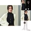 Unique Long Style Womens Sweater Necklace With Eye-catching Diamond Ball Design