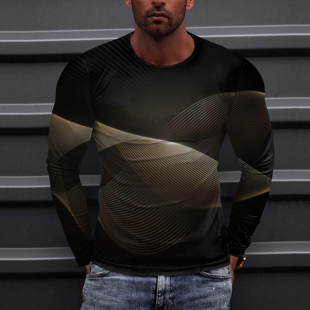 Tricou Bărbați O-Gât Îmbrăcăminte Îmbrăcăminte în aer liber mânecă lungă Imprimare Designer de modă Vintage