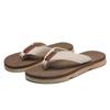 New men's flip-flops thick bottom pinch feet outdoor non-slip soft elastic color matching fashion