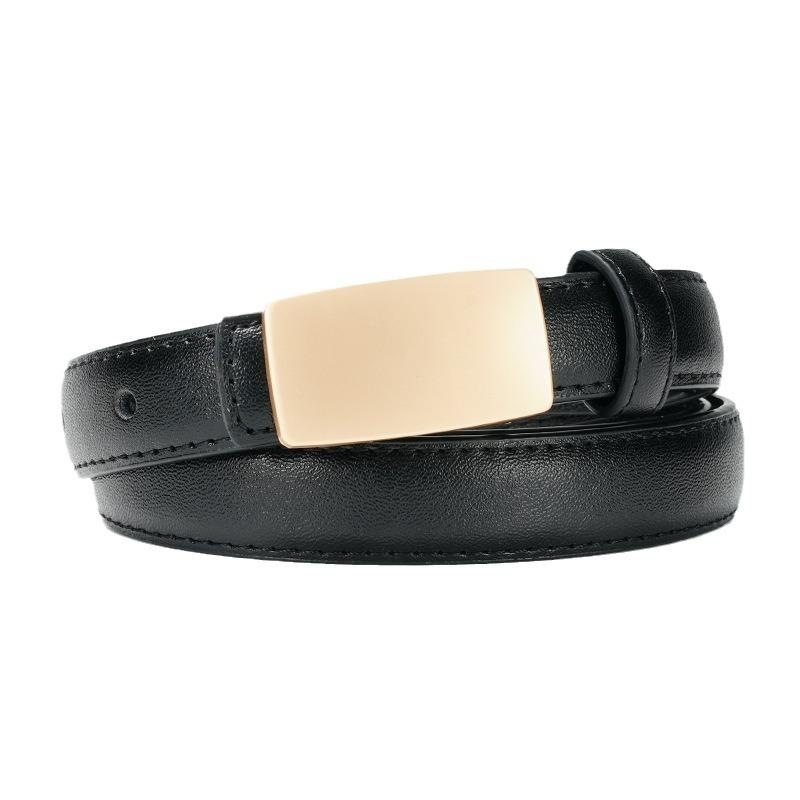 Women'S Belt Smooth Buckle Women'S Belt New Pants Band Dress Decorative Women'S Skirt Versatile Thin Belt Women'S