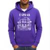 Espana Local Architectural Features Print Men Hoody Multicolor Pocket Hoodies Casual Fleece Hoodie Comfortable Hip Hop Pullovers