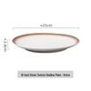 Meishangyuan Frosted Stone Pattern Ceramic Dinner Plates