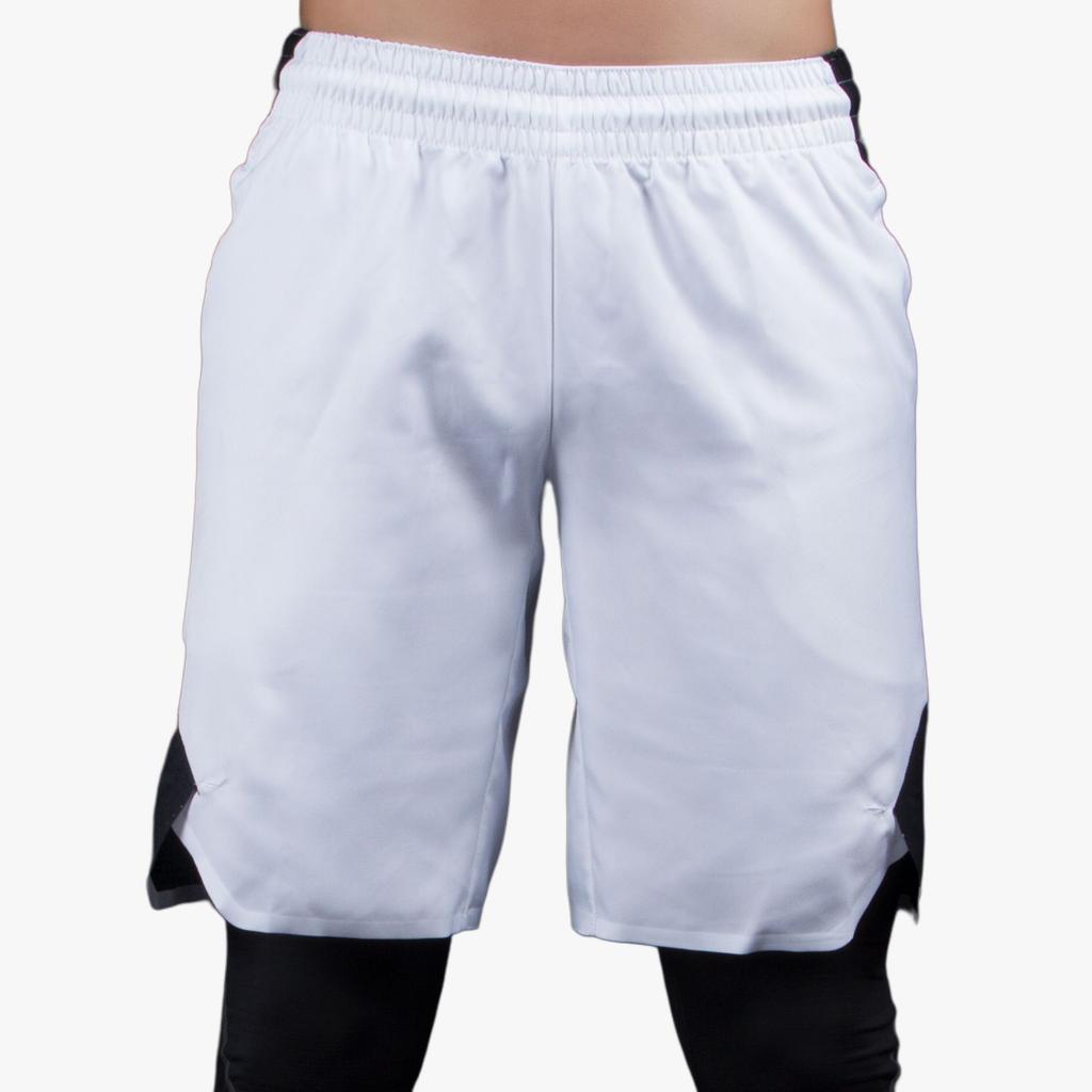 Jordan Colorblock High-Waist Straight-Leg Casual Shorts Men Bottoms White 831349-100