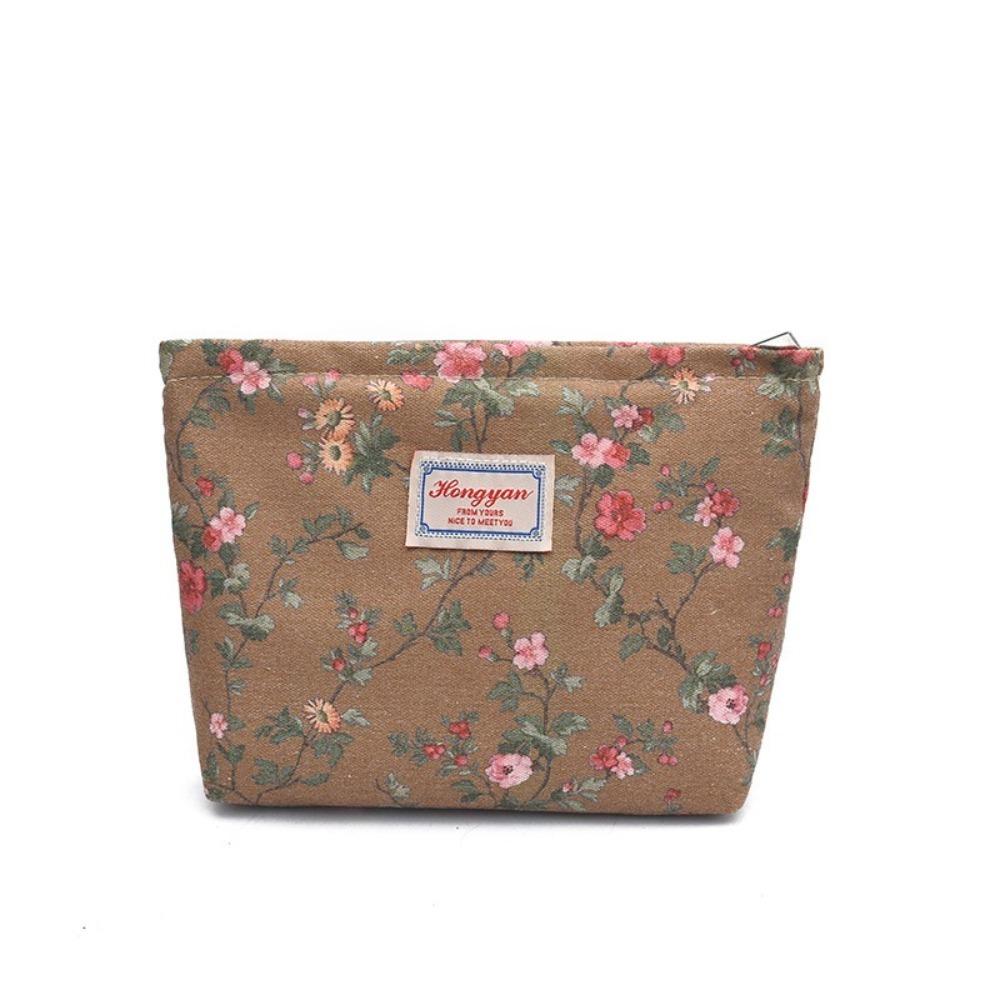 Elegant White Lace Makeup Bag Waterproof Multi-purpose Cosmetic Pouch Zippered Lipstick Headphone Storage Travel