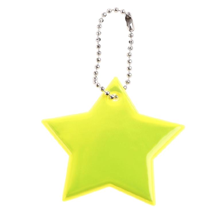 10x Personalized Outdoor Sport Keyrings Reflective Stars Safe Reflector Keychain