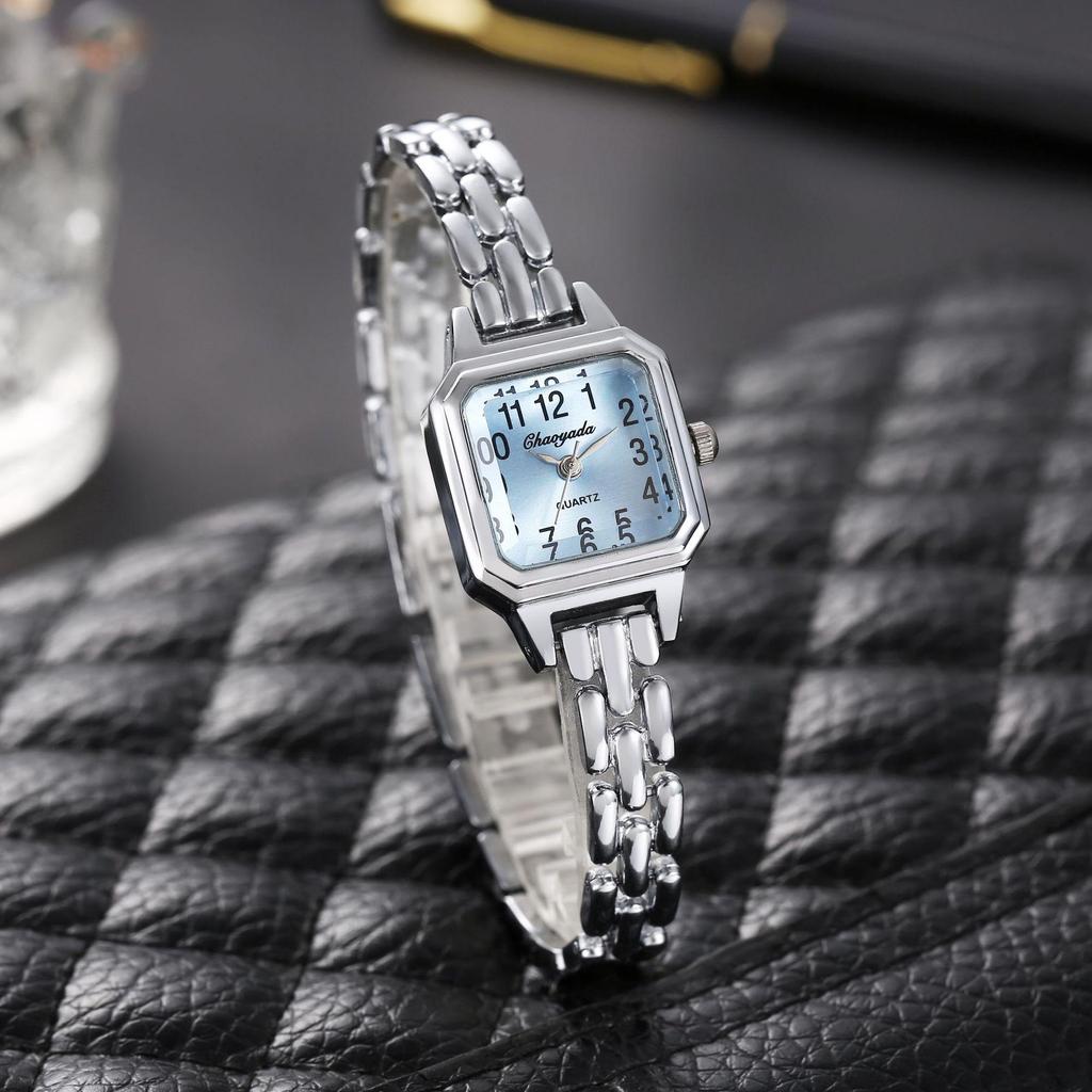 Luxus Damenuhren Golden Mode Lässig Quadratisches Kleines Zifferblatt Damenkleid Quarz Uhr Elegant Mädchen Armbanduhr