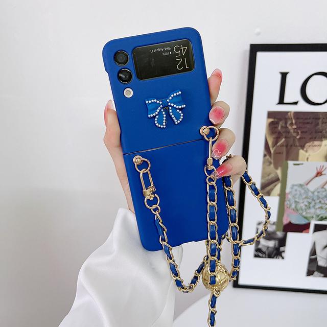 Adjustable Crossbody Lanyard Phone Case For Samsung Galaxy Z Flip 3 Zflip 4 Folding Cover