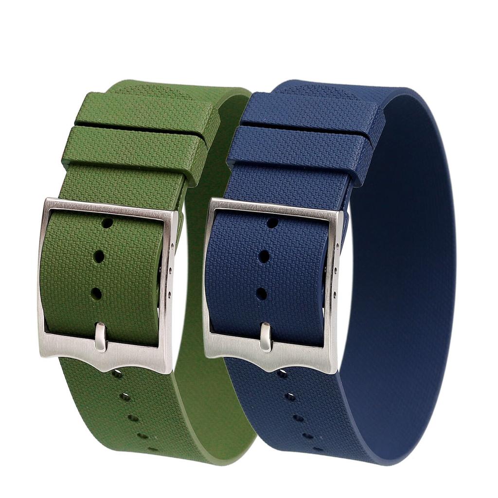 22mm Fluorelastomer Uhrenarmband für TUDOR FXD/Pelagos/1958 Serie - Weiches Taucheruhrband mit versteckter Schließe & integriertem Design