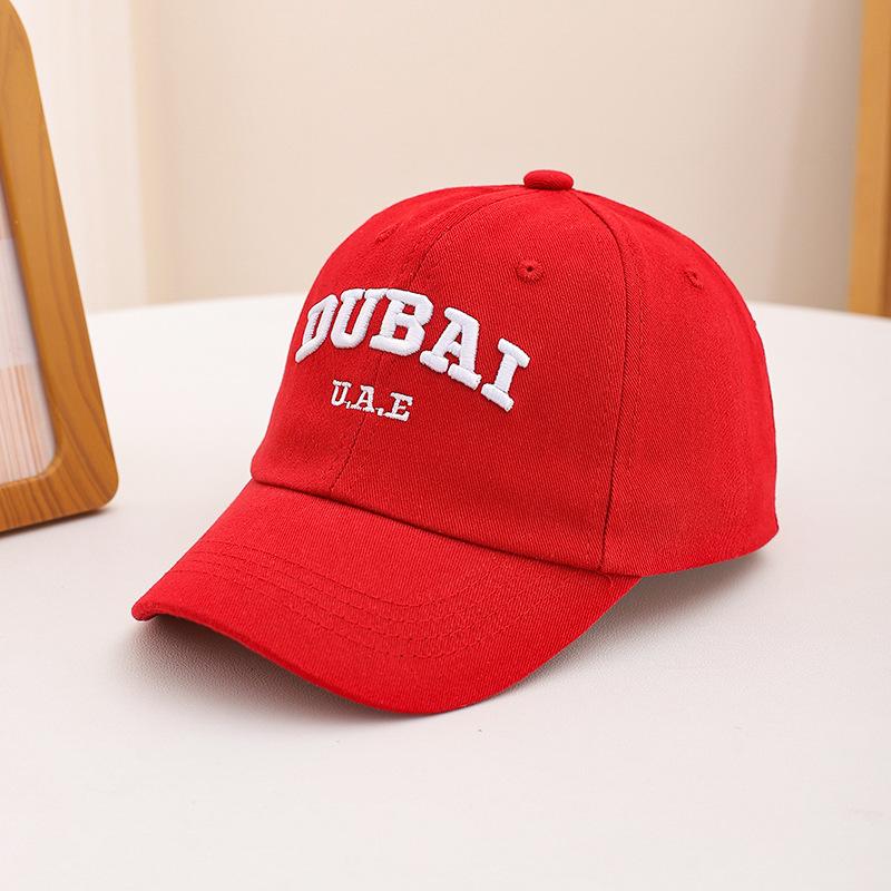 

Letter Embroidered Baseball Cap Parent-child Style Spring and Autumn Cotton Short-brim Peaked Caps Outdoor Sunshade Baseball Cap XS（old） красный