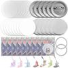 58mm Button Maker Supplies Blank Paper Sheets for Custom Round Badges For DIY Button Making Kit Compatible Size