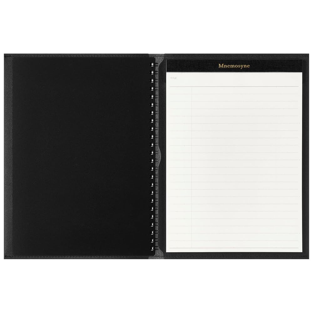 Maruman 2027 Planner, Mnemosyne Monthly Schedule Book with Notepad and Cover, A5 Size, Black,