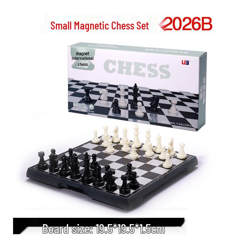 UB Magnetic Chess Set - Folding Chessboard for Beginners (Large & Medium Sizes) UB