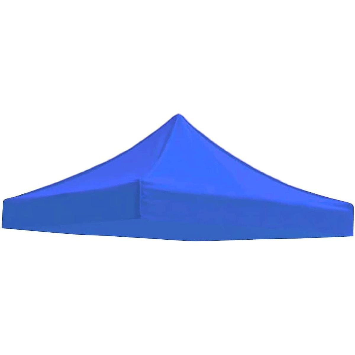 

Замена покрытия навеса патио на открытом воздухе - брезентовый солнцезащитный козырек на крыше павильона беседки 3x3m синий