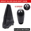 969356242r Manual 5 6 Speed Gear Shift Knob With Dust Cover Leather Gaiter Boot For Renault R Logan II 13-22 Sandero II 13-19