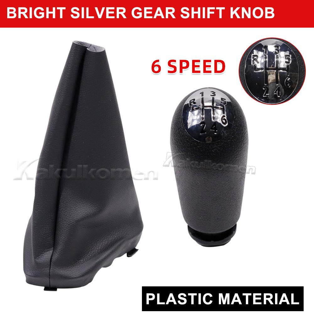 969356242r Manual 5 6 Speed Gear Shift Knob With Dust Cover Leather Gaiter Boot For Renault R Logan II 13-22 Sandero II 13-19