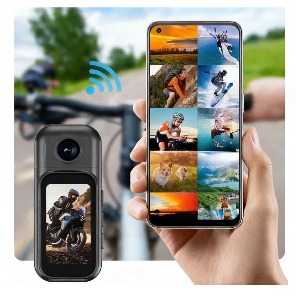 Body Camera 1080P HD Ultra Compact Mini Sports Action Cam for Outdoor Vlogging & Photographic Recording
