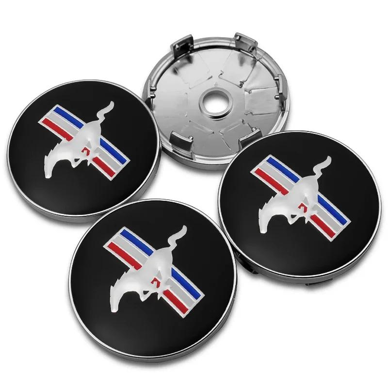 4pcs 60mm Car Styling Wheel Hub Center Caps Rim Cover Badge Emblem For Ford ST Focus Fiesta Ranger Mondeo Kuga Mustang Transit