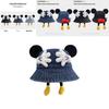 Mickey Mouse Denim Bucket Hat With Breathable Uv Protection For Summer Fashion Accessories