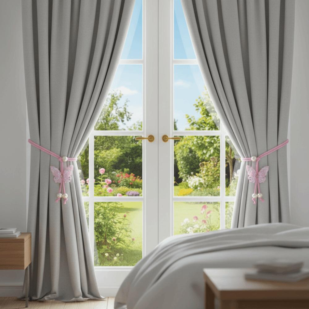 Handmade Butterfly Shaped Curtain Tieback Sequin Curtain Holders Curtain Buckle  Drapes Tiebacks