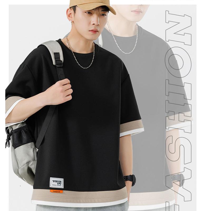 Summer Oversized 8XL Men's T-Shirts Drop Shoulder Male T-shirts Clothes Man Top Tees