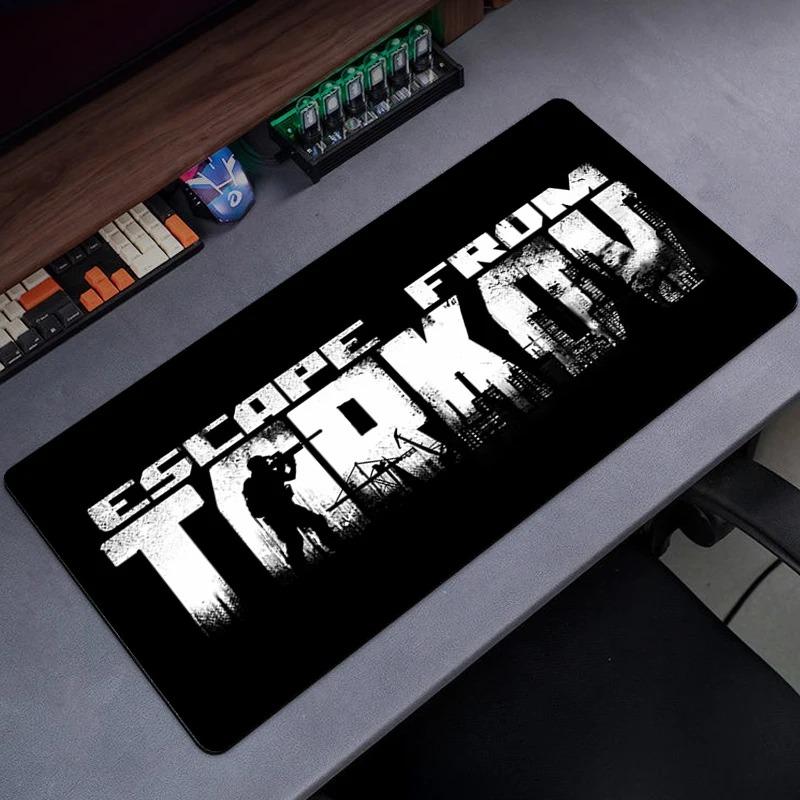 Tapete de Mouse para Jogos Escape From Tarkov com Bordas Costuradas para Escritório, Teclado de Computador, Laptop e Mesa de Casa com Base de Borracha Antiderrapante
