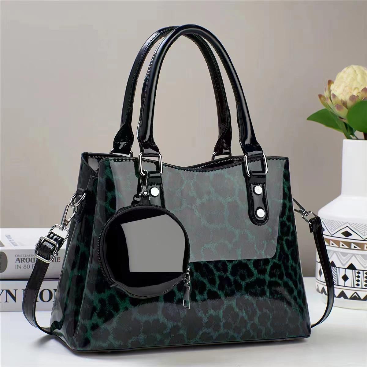 

Сумка All-in-one женская новая ретро-сумка с леопардовым принтом Niche All-in-one одно плечо косая сумка-трансформер текстура иностранный стиль принцесса сумка .