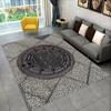 3D Art Manhole Cover City Area Rug, Tapete de carpete para casa Sala de estar Quarto Sofá Capacho Decoração de cozinha, Tapete antiderrapante para crianças HD