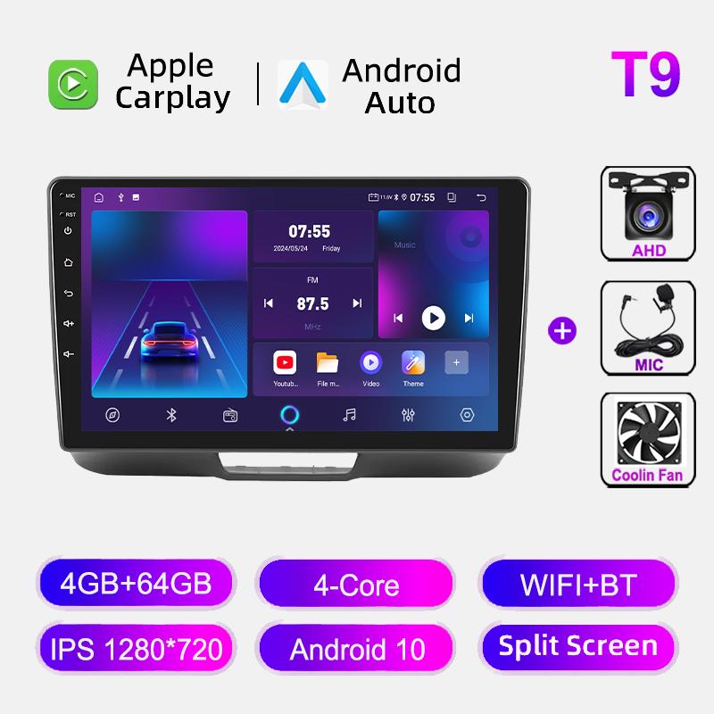 IPS Android Auto Car Radio Multimedia Player Wireless Carplay For Honda N-BOX 2012-2017 Autoradio DSP Navigation GPS Stereo HU