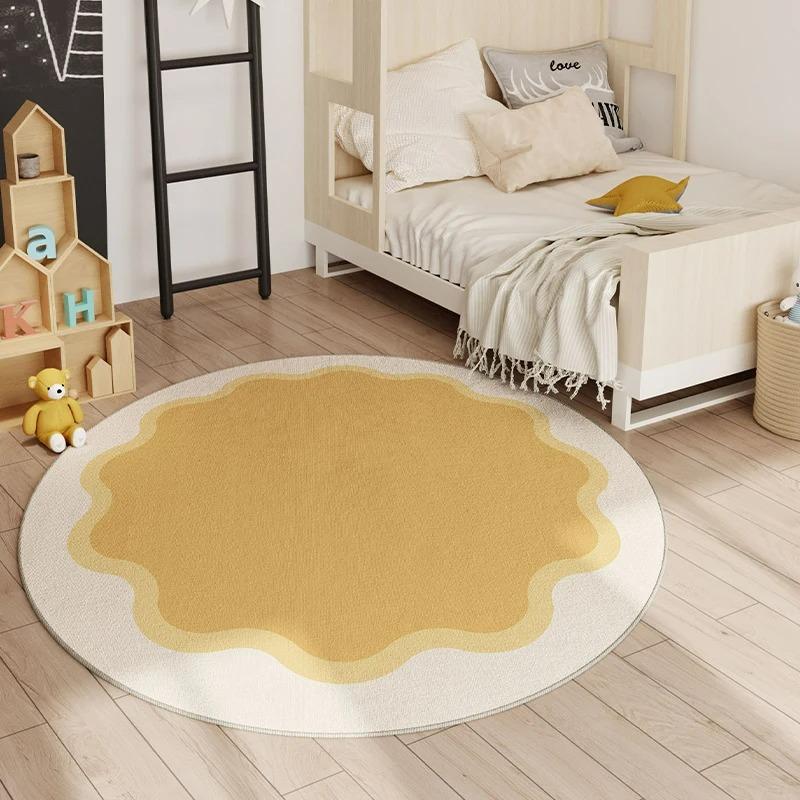 Hopscotch Children Play Mat Non Slip Home Decor Round Carpet Living Room Bedroom Kitchen Floor Mat Sofa Table Area Decor Rugs
