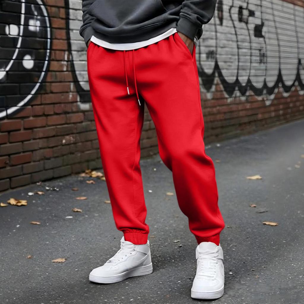 Unisex Casual Sweatpants Loose Fit Color Jogger Pants with Tapered Cuffs for Workout and Everyday Wear
