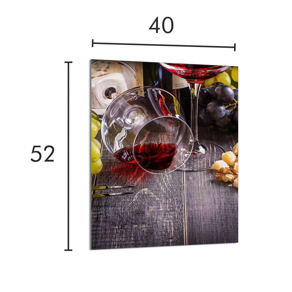 SZKLANA DESKA DO KROJENIA 40x52 Wino