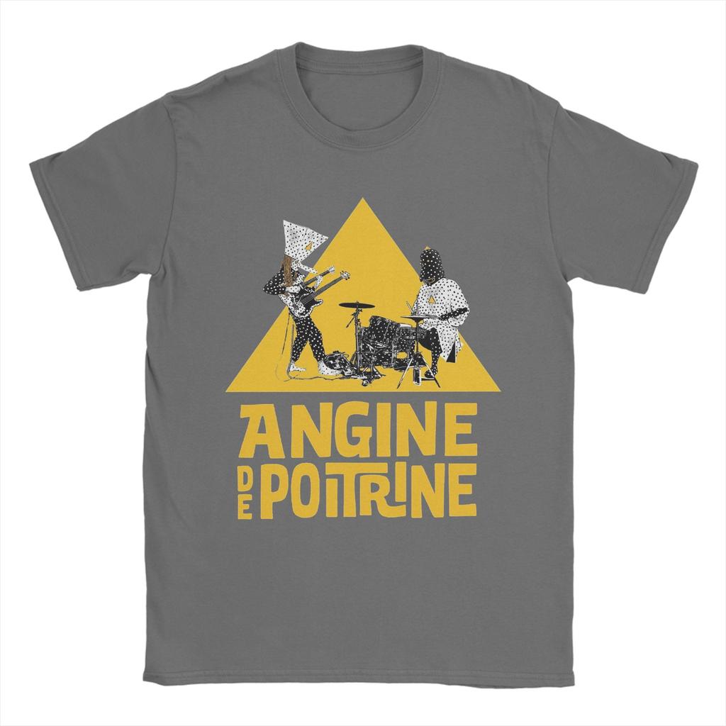 Angine De Poitrine T Shirts Unisexs Pure Cotton Unique TShirt Crewneck Tees Short Sleeve Clothing Plus Size