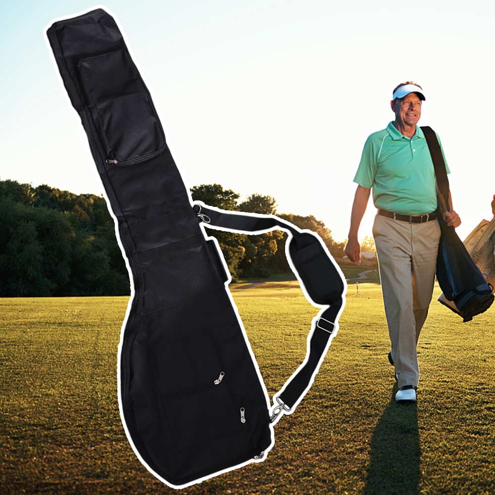 Foldable Golf Sunday Bag High-capacity Golf Training Case Multifunctional Golf Club Bag Golf Club
