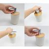 Plastic Pump Bamboo Soap Dispenser Refillable Liquid Soap Container Hand Sanitizer Bottle  Home