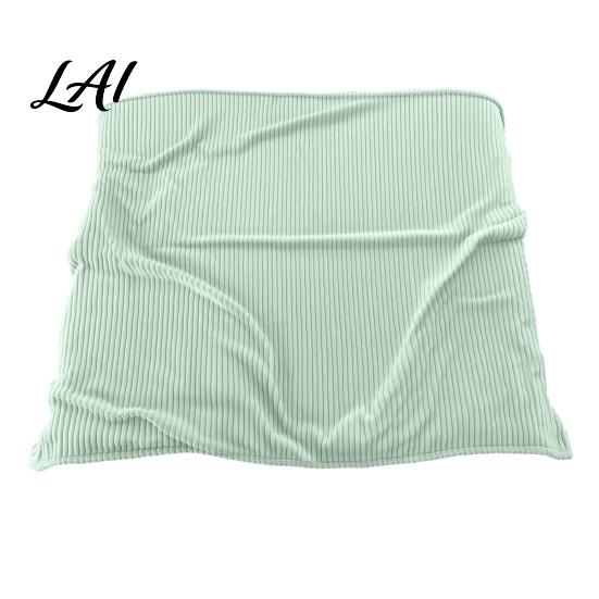 Skin Friendly Milk Velvet Throw Striped Fleece Blanket for Bed Ribbed Couch Thickened Warm Bed Soft Breathable Cozy Blankets Lightweight