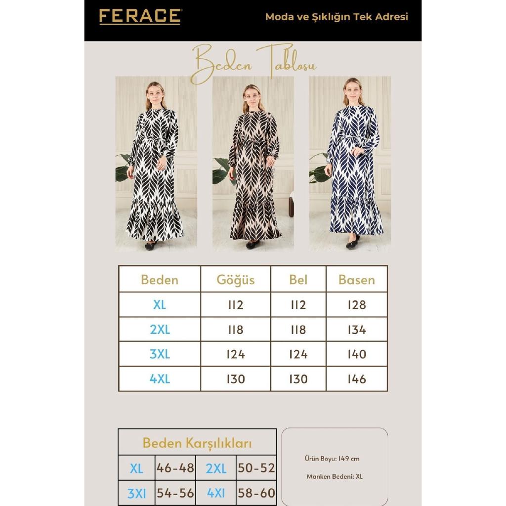 Women's Magnificent Collar Plus Size Dress Hijab Viscose Fabric Pleated And Pleated Dress