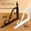 Reinforced Iron Triangle Wall Shelf Bracket for Sturdy Bookshelf Support