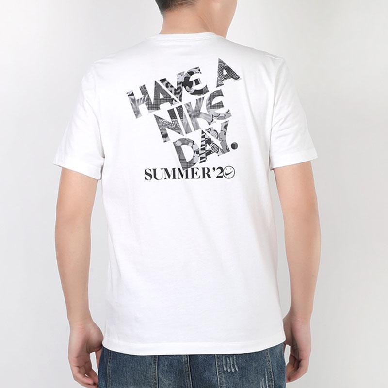 Nike Sportswear Smiley Print Short Sleeve T-Shirt Men Tops White CW4818-100