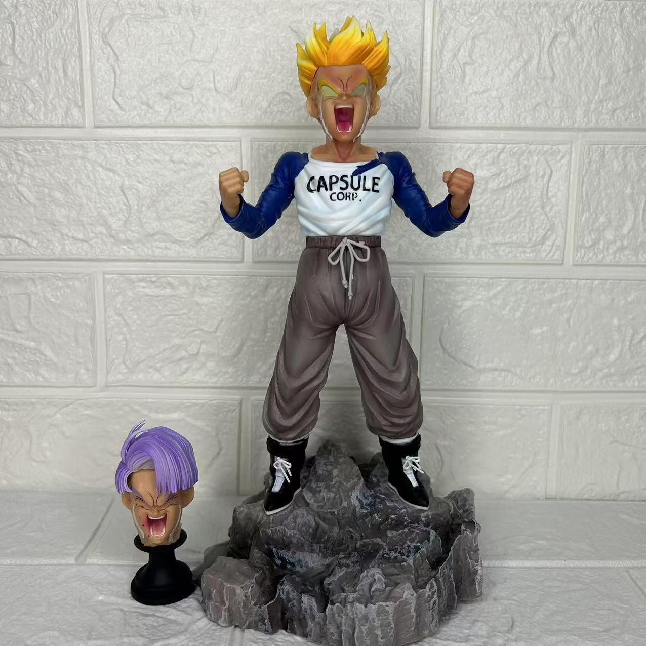 

Super Saiyan Crying Trunks Double-Headed Anime Figure Statue Ornament