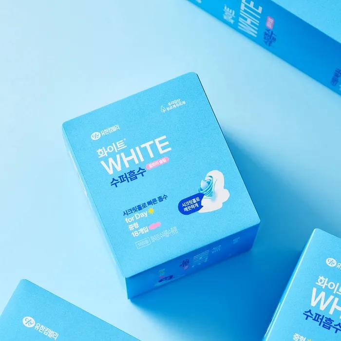 

[Белый] Супервпитывающие Маленький/Средний/Большой/Ночной x3 Упаковки Overnight 14 sheets x 3 packs