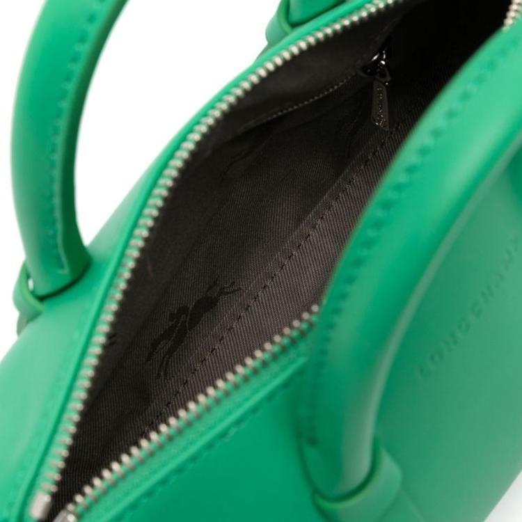 Longchamp Daylong Logo Zip Closure Leather Shoulder Crossbody Handbag Small Women handbag Green 10270HFK129