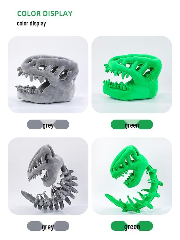 Lu Han Dinosaur Plush: Funny Skeleton Hat & Mask