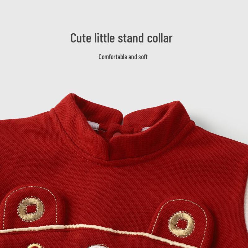 Youqi Baby Girls Red Festival Outfit