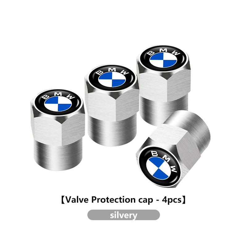 For BMW 4Pcs Car Wheel Tire Valve Caps Metal Stem Cover Auto Accessories M3 M5 X3 E93 F10 F20 F30 F40 F15 F25 F26 F31 F49 F86