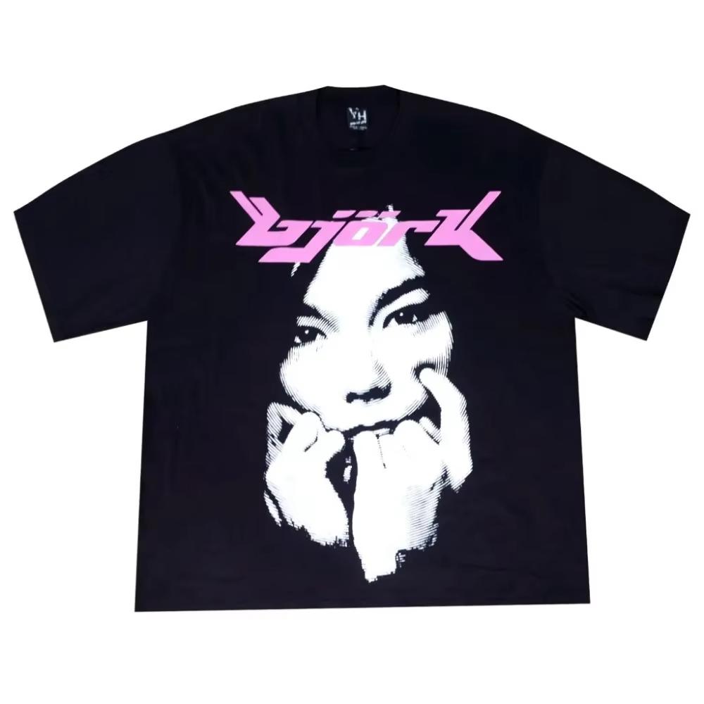 2026 New Summer Relaxing Bjork TShirt Music Pop Y2K Japanese Fan PJ Harvey Kate Bush Summer Casual Graphic Y2k Top TShirts S