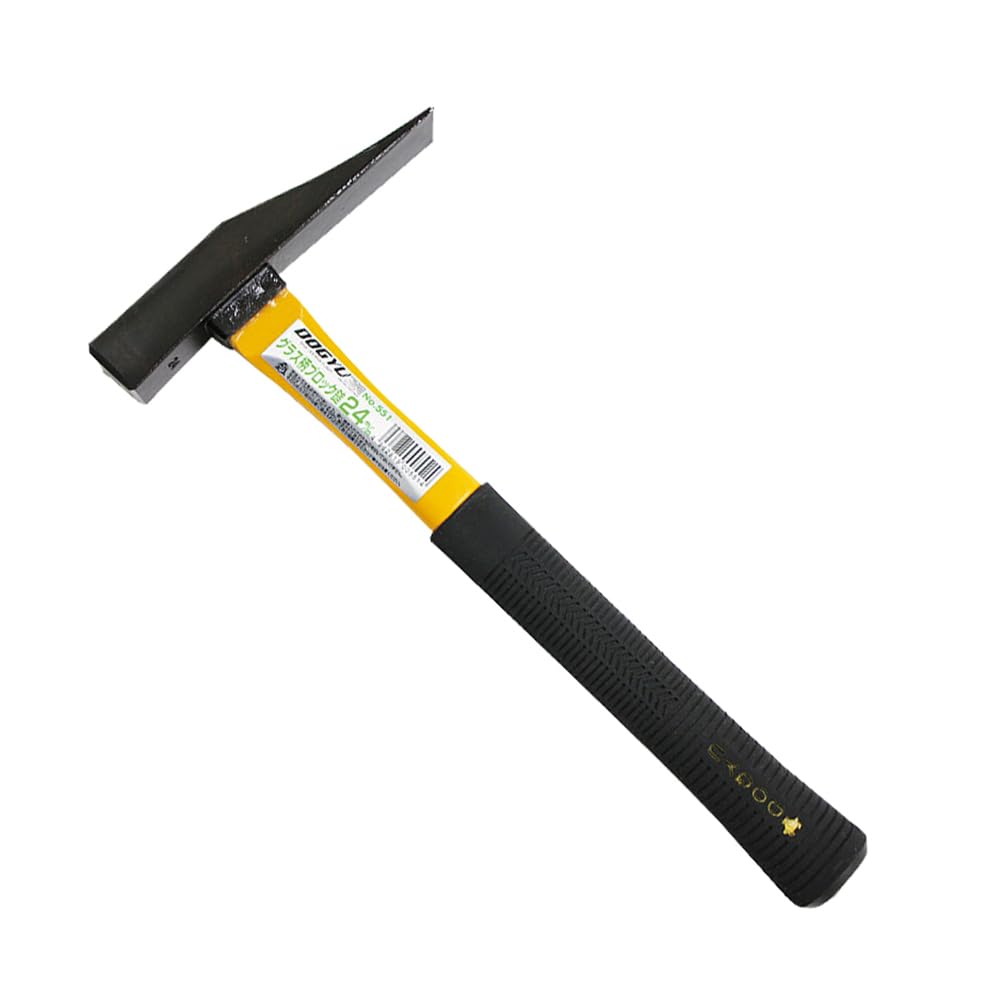 

DOGYU Молоток-блочник со стекловолоконной рукояткой, Диаметр 24 мм, Общая длина 335 мм, 00551